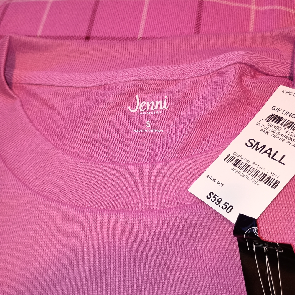 Jenni Pink Pajama Set  Small - Picture 3 of 6